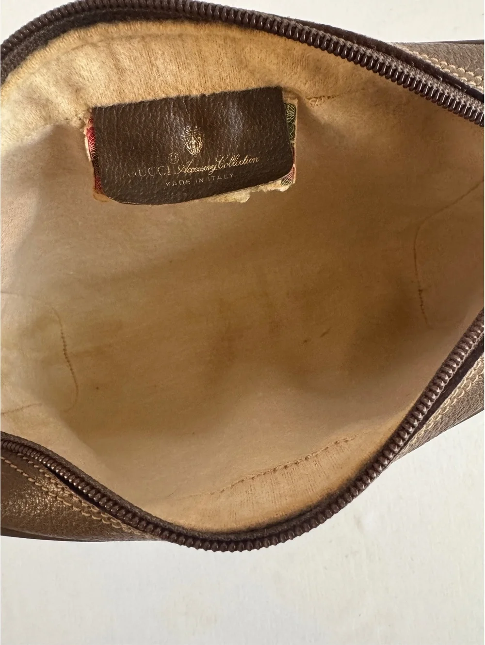 Gucci GG Supreme Web Sherry Line Pouch 89.01.012 Made in Italy